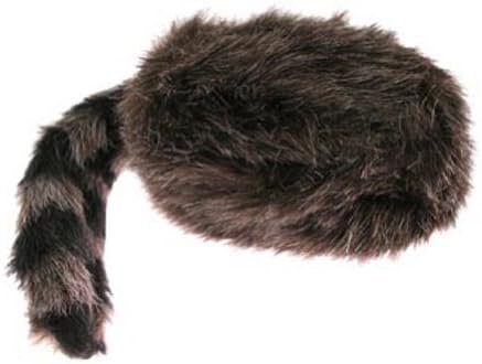 Faux Raccoon Tail Hat - Classic Raccoon Tail Hat Of Faux Fur (2-Pack)