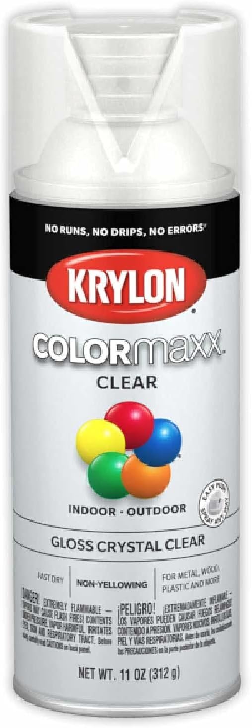 Krylon K05546007 COLORmaxx Spray Paint and Primer for Indoor/Outdoor Use