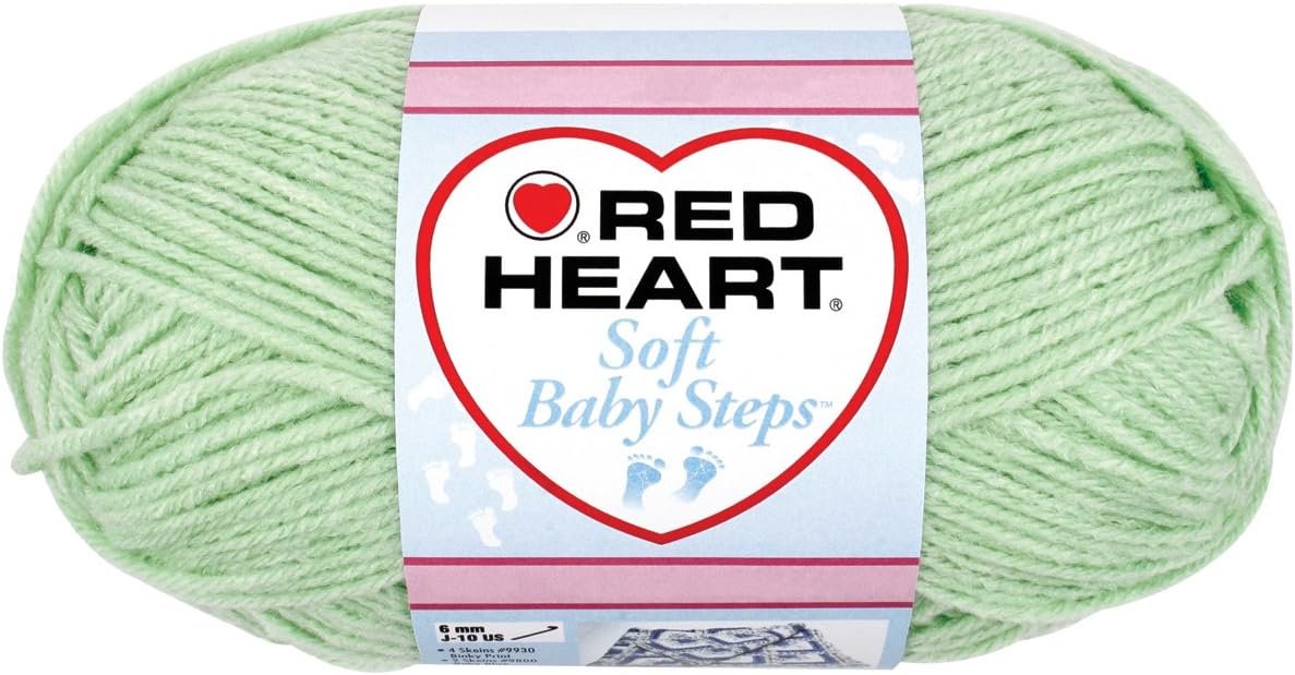 Red Heart Soft Baby Steps Yarn, Baby Green