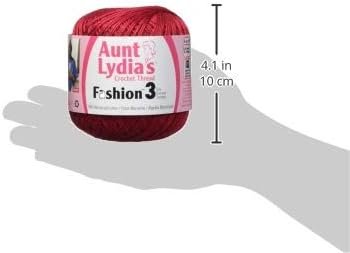 Coats Crochet - 182.0006 Fashion Crochet Thread, 3, Scarlet