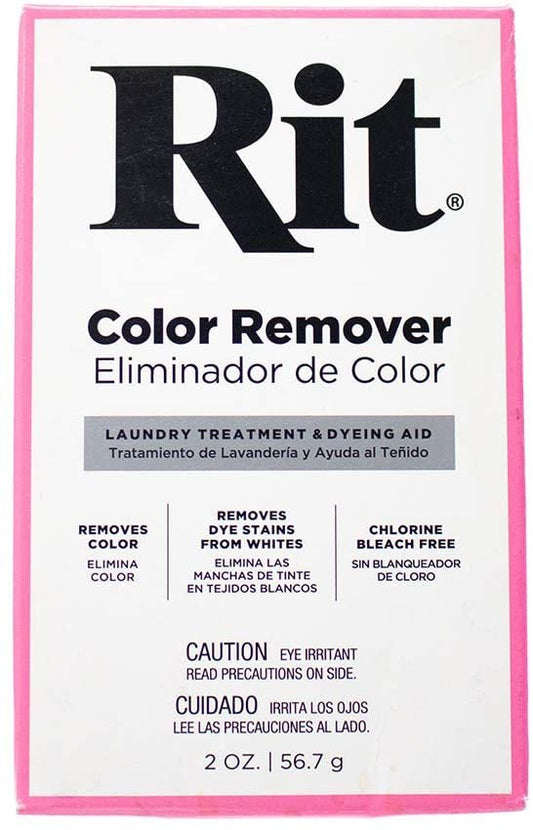 Rit Dye Powder Color & Rust Remover Great for Crafting DIY Works on Most Fabric Cotton Nylon, Chlorine Free