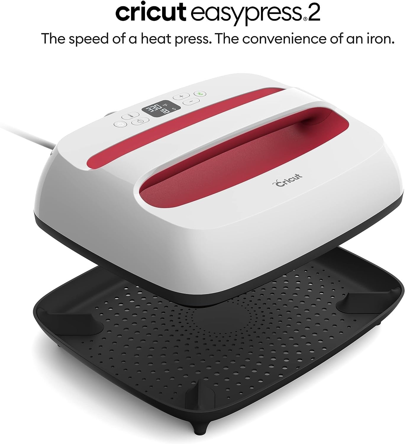 Cricut EasyPress 2 Heat Press (9x9) Rasberry - Iron-On Starter Bundle