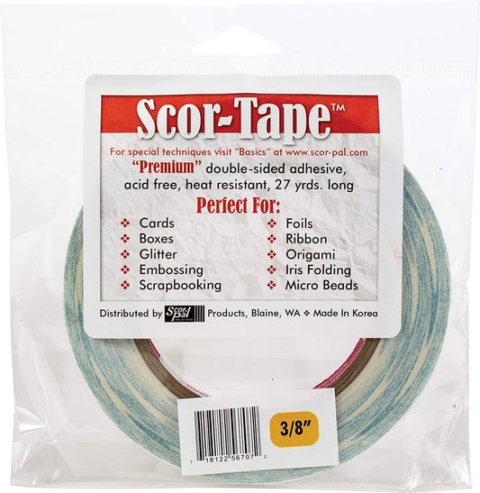 Scor-Pal Products Scor-Tape .375"X27Yd 10Pkg, 27yds 10 Pack