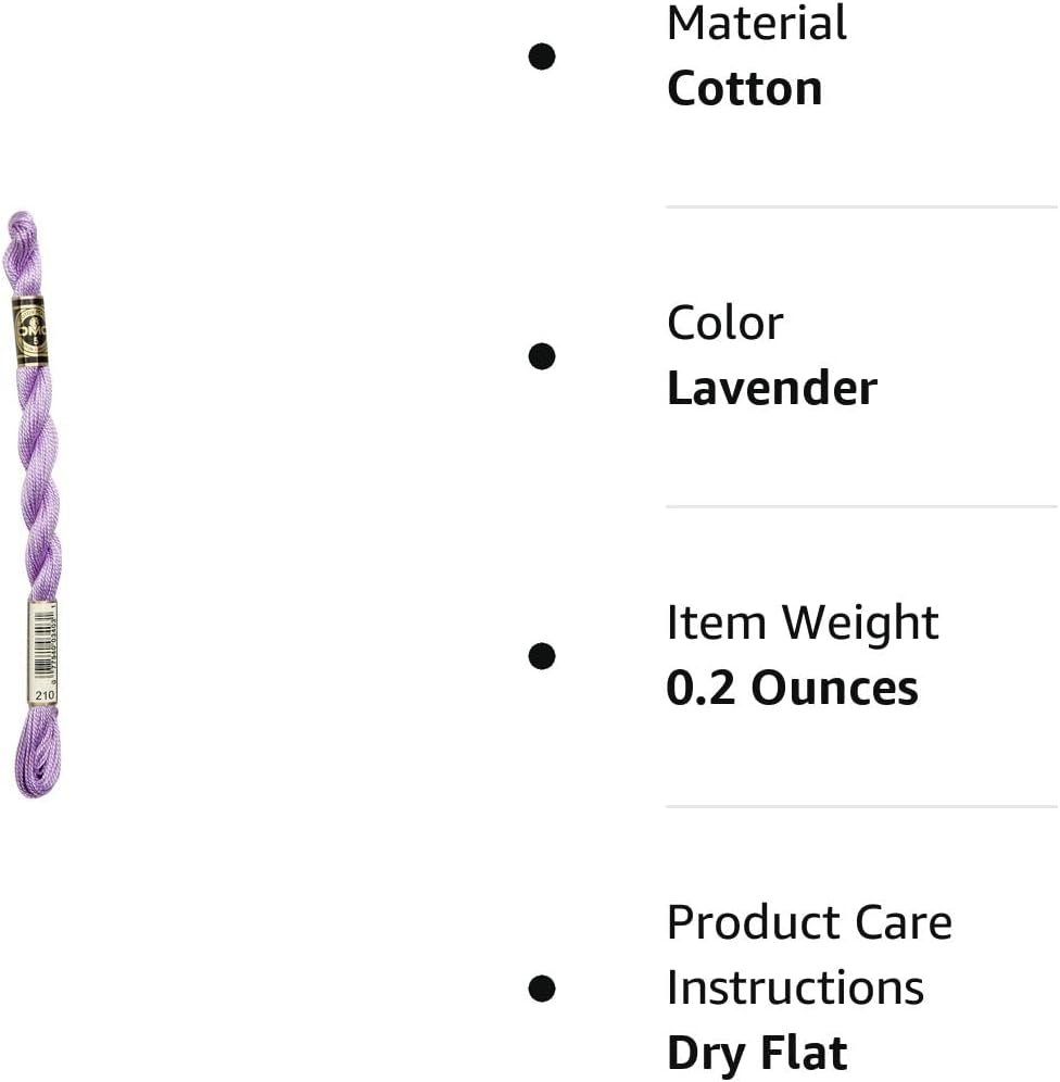 DMC 115 3-210 Pearl Cotton Thread, Lavender
