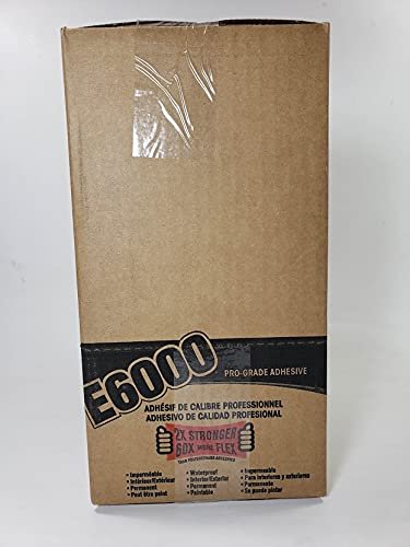 Eclectic Products 252011 12 Pack 10.2 oz. E6100 Industrial Strength Adhesive Non-Sag, Clear
