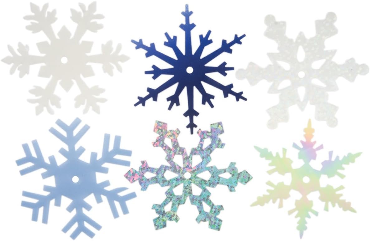 Creative Impressions CI63021 2-Inch Shimmer Snowflakes, Large, 50 Per Package (Parent)