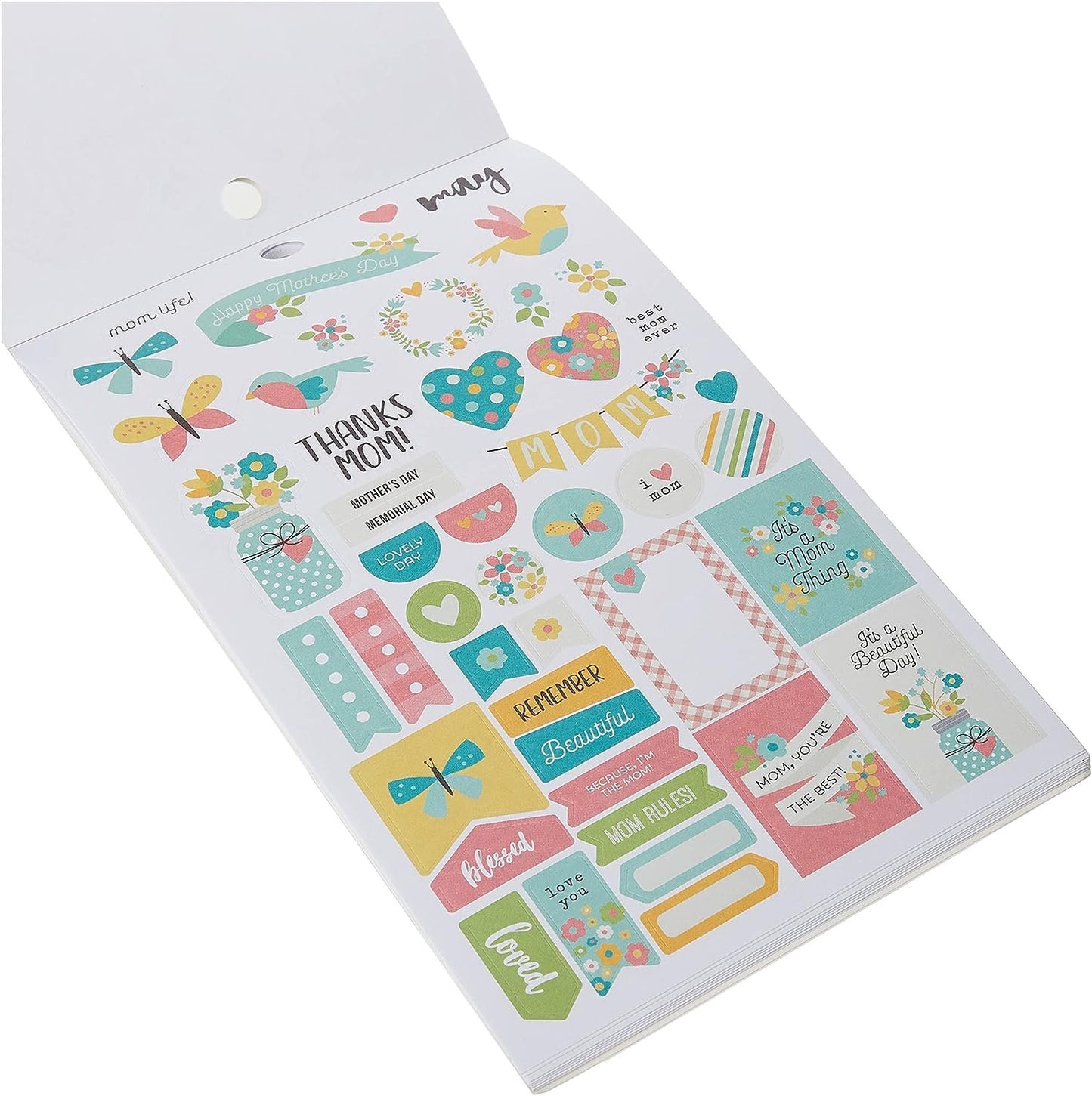 Carpe Diem Planner Essentials Seasons Mini Sticker Tablet, 12 Count (Pack of 1)