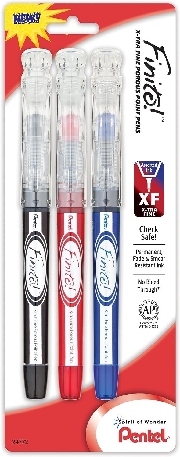 PENTEL FINITO BLUE – Kugelschreiber Mit Extra-Feinschreibe, Permanent Wasserfest