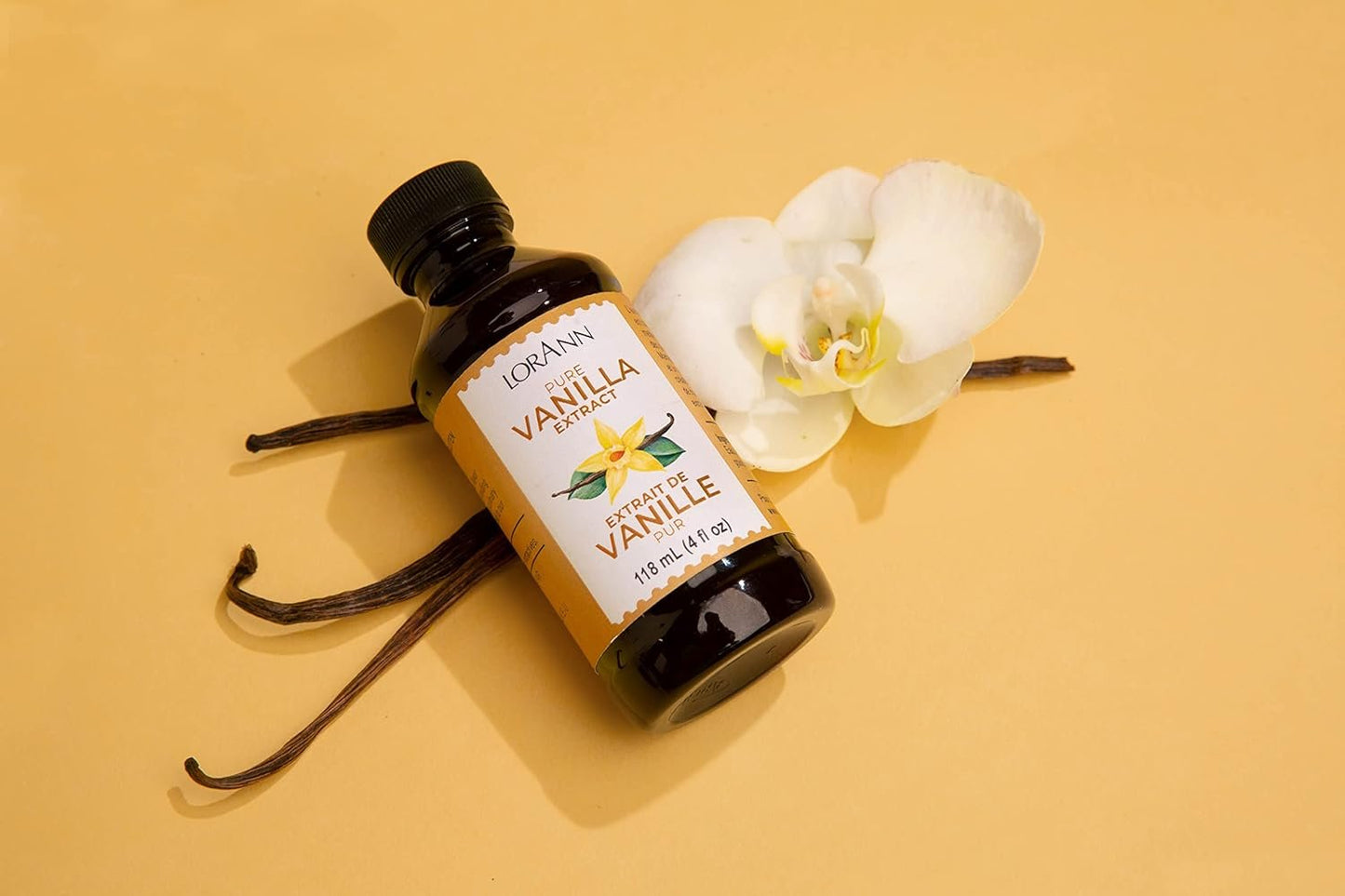 LorAnn Pure Vanilla Extract 4 ounce bottle