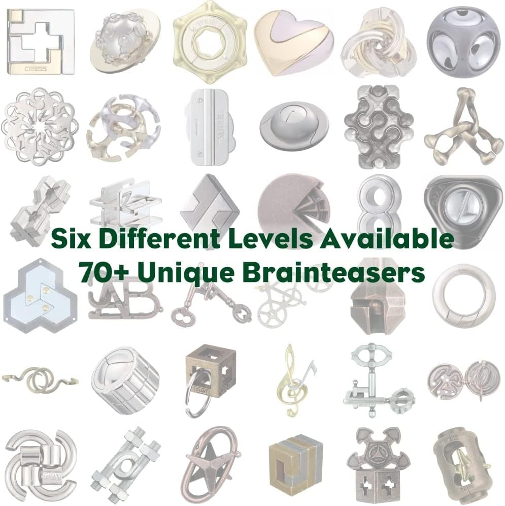 BePuzzled |Dot Hanayama Metal Brainteaser Puzzle Mensa Rated Level 2, for Ages 12 and Up