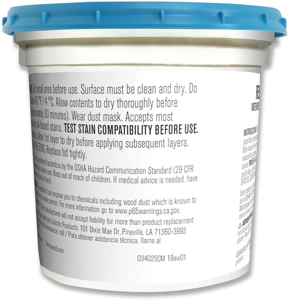 Famowood 40002126 Latex Wood Filler Natural, Gallon, Net Wt 13.0 lbs