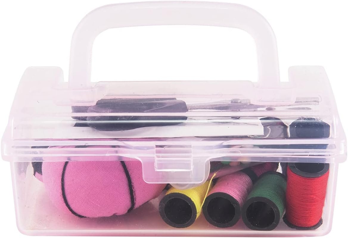 SINGER 01923 Toolbox Sewing Kit, Pink, 2.75" x 1.95" x 4.50"