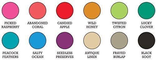 Tim Holtz Distress Oxide Ink Pads Set of 12 and Mini Ink Blending Tools Round with Replacement Foams