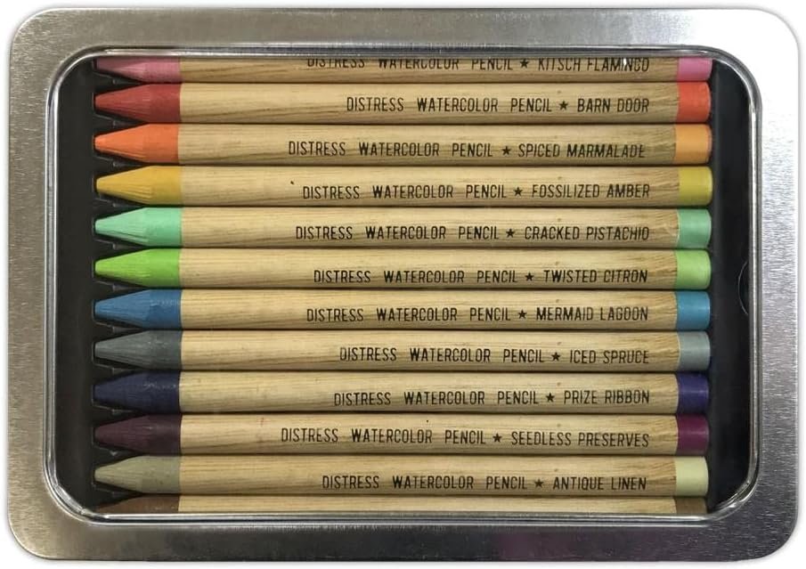 Ranger Industries Tim Holtz Distress Watercolour Pencils Kit 2 (12 Pack)