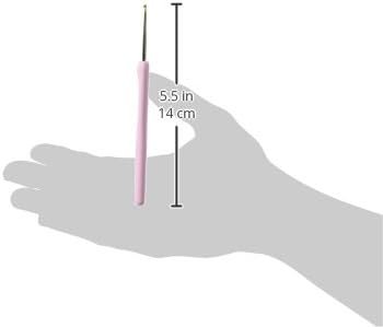 Tulip Needle Company TEL-00E Etimo Rose Steel Crochet Hook-Size 0/1.75mm