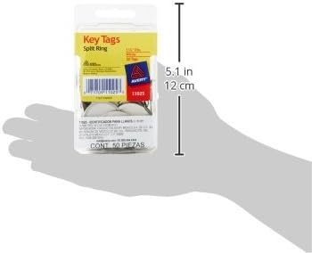 Avery Metal Rim Key Tags 6-Pack