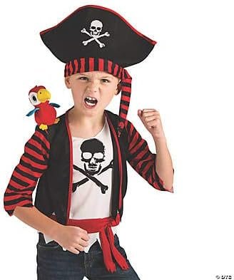 Fun Express Stuffed Parrot on Shoulder - Pirate Costume Accessory for Kids - Halloween Costumes