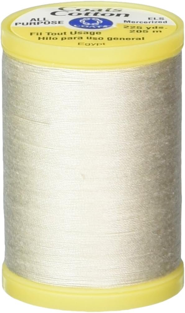 Coats Thread & Zippers S970-8010 General Purpose Cotton Thread, 225-Yard, Natural