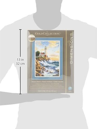 Dimensions Needlecrafts 3817 Counted Cross Stitch, Memory Lane , Gold