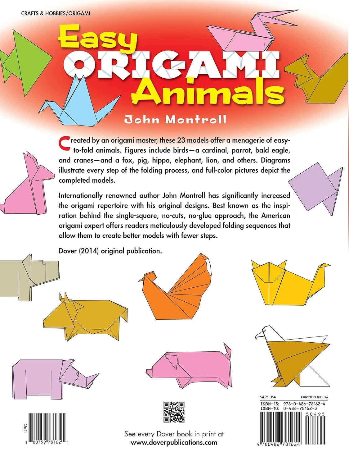 Easy Origami Animals (Dover Crafts: Origami & Papercrafts)