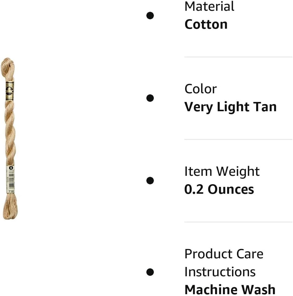 DMC Pearl Cotton Skeins Size 3-16.4 Yds: Very Light Tan