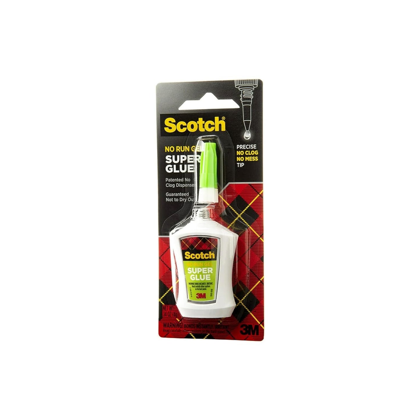 Scotch Super Glue Gel in Precision Applicator, 14 Ounces (AD125)