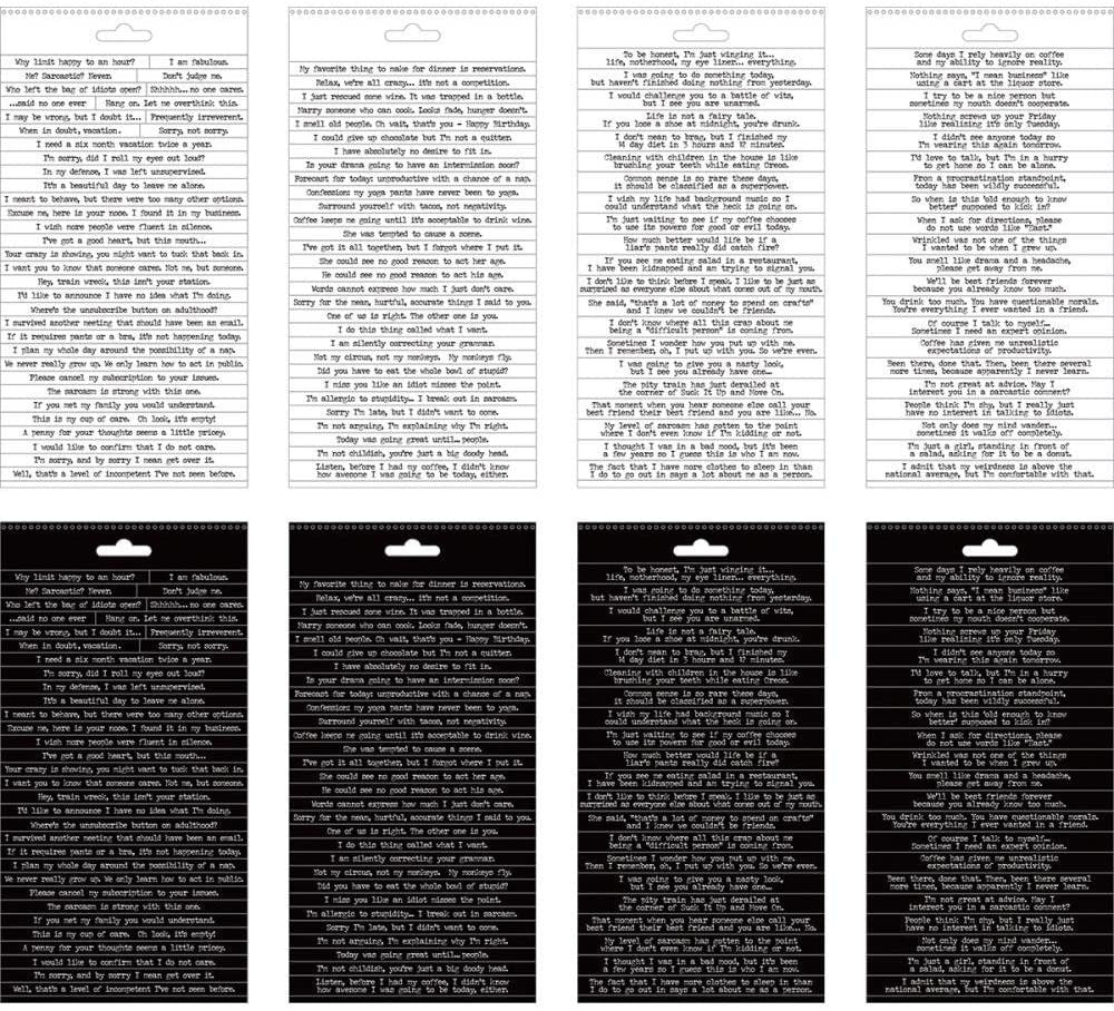 Tim Holtz - Small Talk, Snarky & Big Talk, Snarky - Idea-Ology Spiral Bound Sticker Books - 2 Books