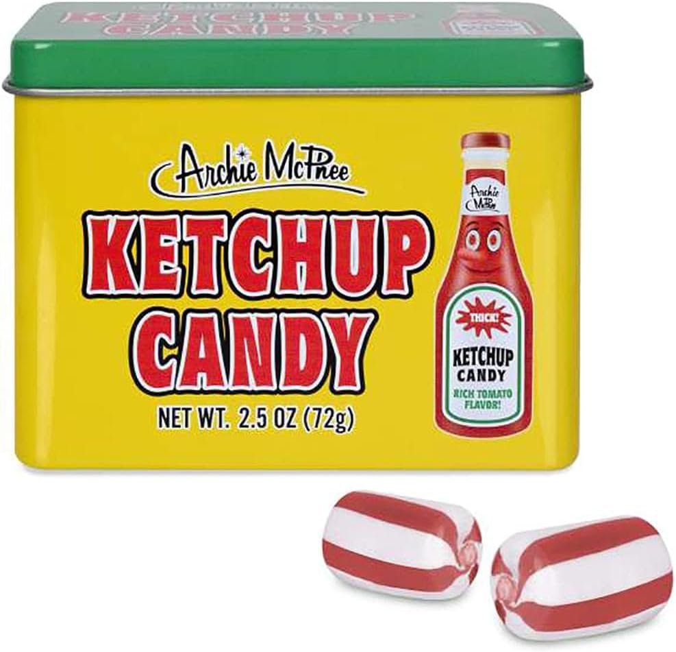 Mcphee Ketchup Flavored Sugar Candy 2.5oz with Collector Tin