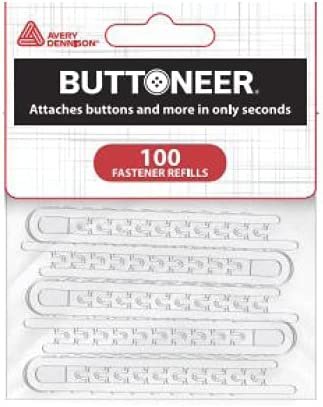 Buttoneer Button Fastening System - New and Improved! - Attaches Buttons & More in Seconds - No Sewing Necessary & Works on Most Fabrics