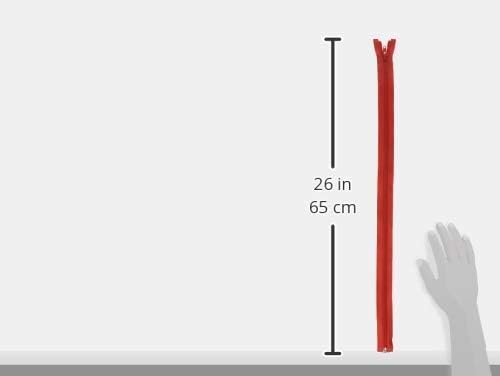 Coats Thread & Zippers F4824-128A Coil Separating Zipper, 24", Atom Red