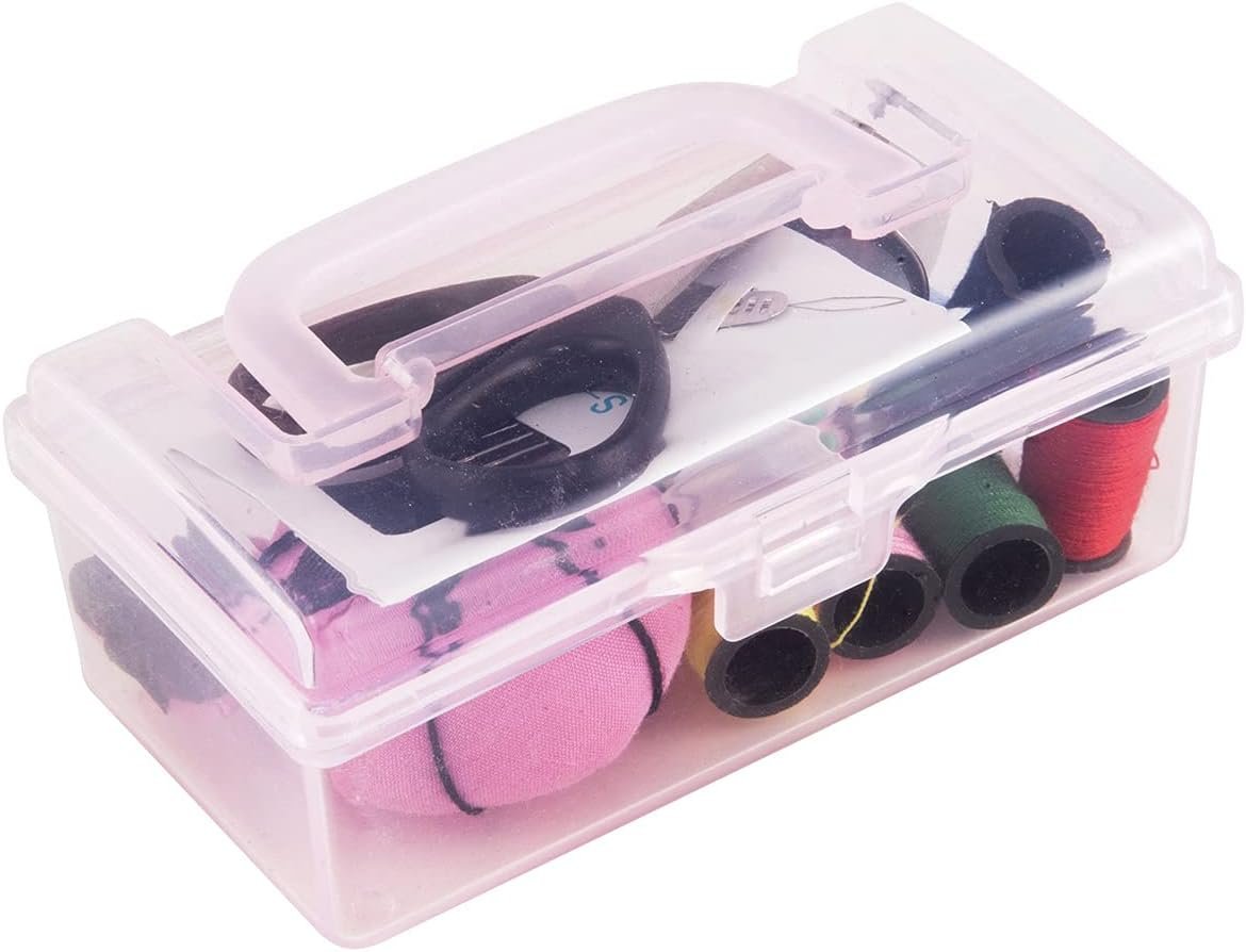 SINGER 01923 Toolbox Sewing Kit, Pink, 2.75" x 1.95" x 4.50"