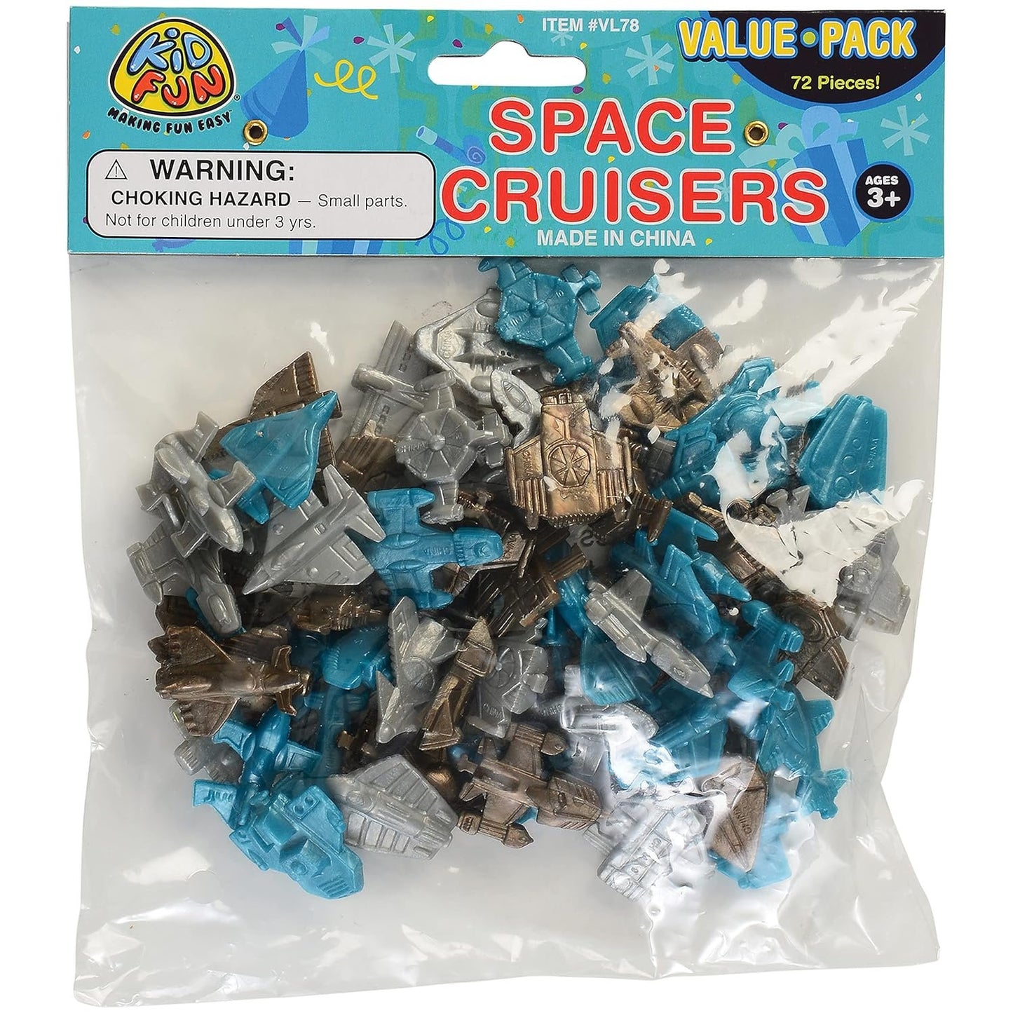 US Toy Mini Space Ship Cruisers Vehicle (Lot of 72), Assorted Color