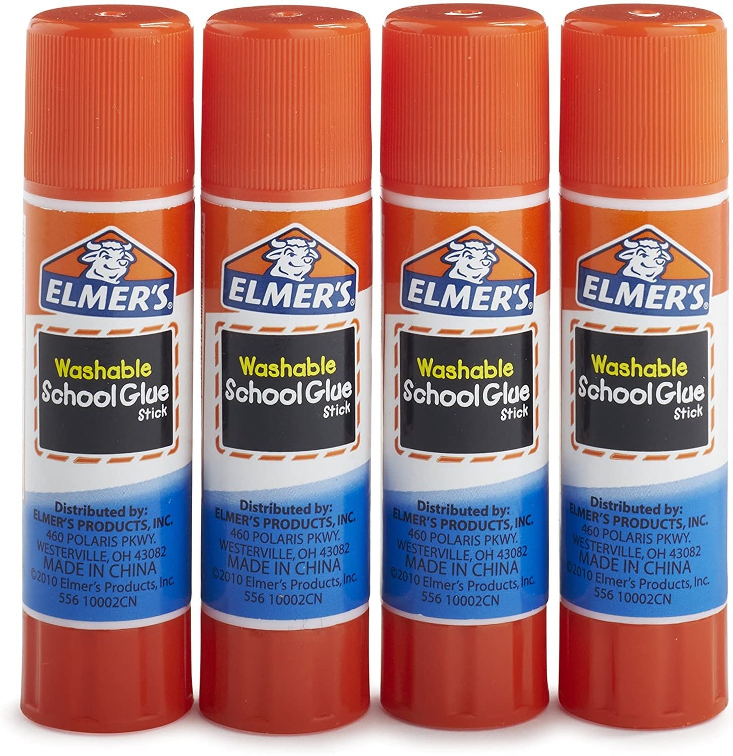 Elmer's All Purpose School Glue Sticks, Clear, Washable, 4 Pack, 0.24-ounce sticks