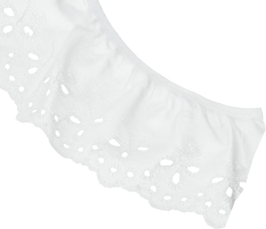 WRIGHTS Simplicity Floral Eyelet 2-5/8"X10yd, White