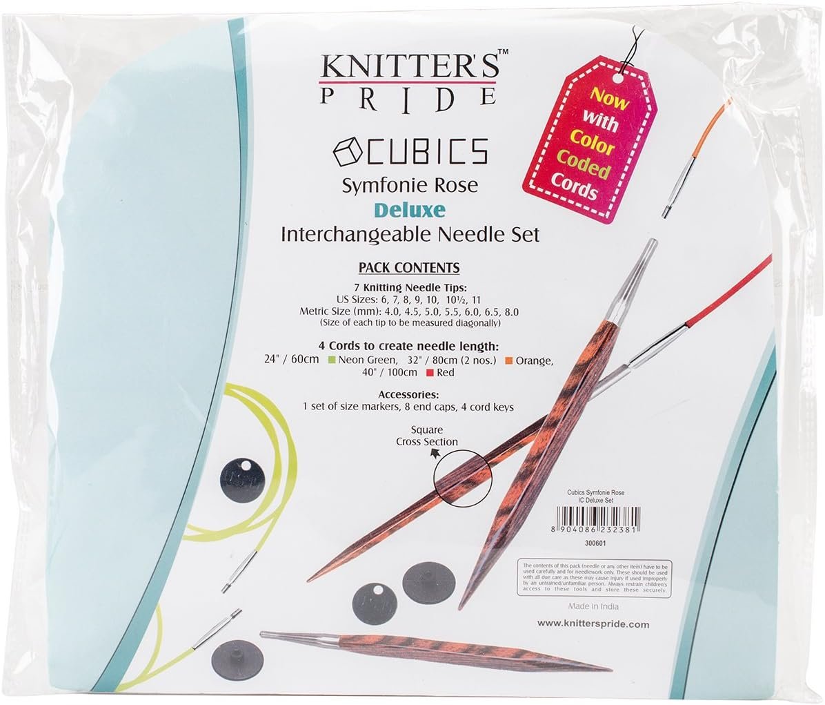 Knitter's Pride-Cubics Deluxe Interchangeable Needles Set,7" x 7.25" x .5"