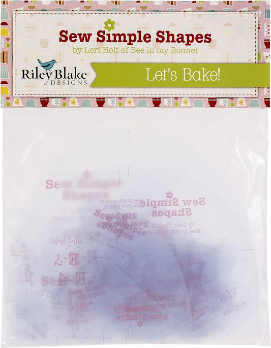 RILEY BLAKE DESIGNS Template Set, Bake Sale 2 by Lori Holt 25/Pkg