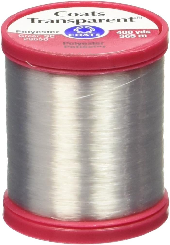 Coats: Thread & Zippers S995-9900 Transparent Polyester Thread, 400 Yard, Clear