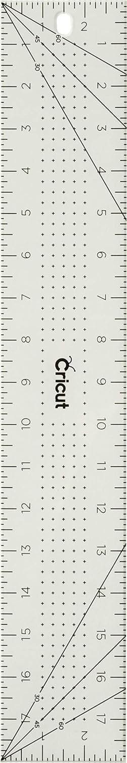 Cricut Acrylic Ruler 3"X18"-Mint