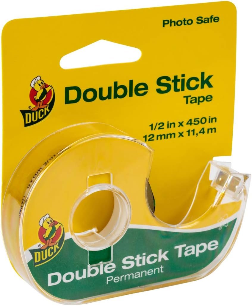 Duck Brand Permanent Double Stick Tape with Dispenser