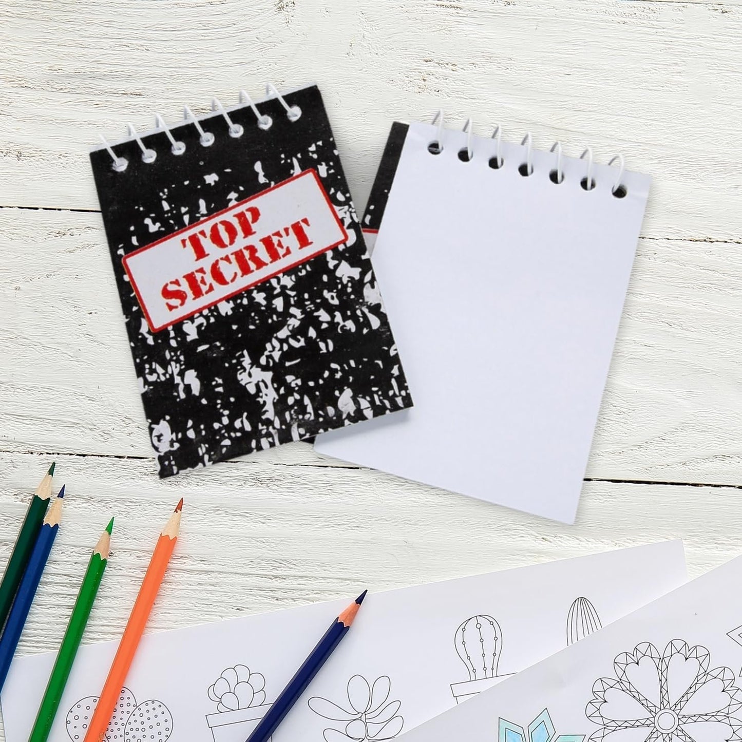 Fun Express Top Secret Notebook (set of 24 note pads) Party Supplies