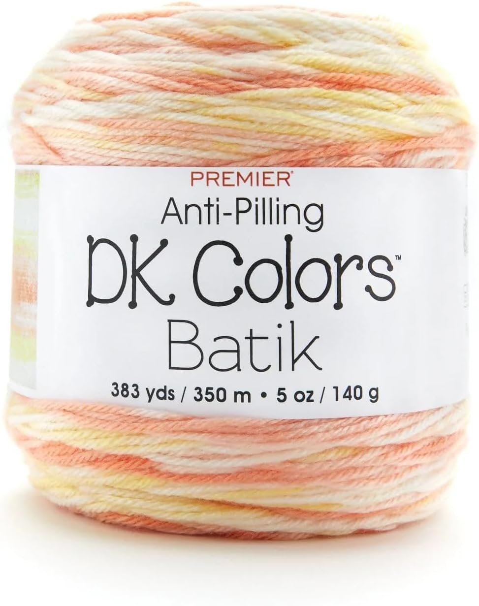 Premier Anti-Pilling DK Colors Batik, Machine Washable, Soft, DK Weight Yarn, Beautiful Stripes