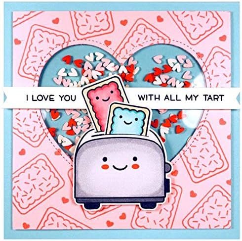 Lawn Fawn - Let's Toast - Stamp and Dies Set - Let's Toast Stamp, Die and Pull Tab Add-On Die - 3 Item Bundle