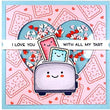 Load image into Gallery viewer, Lawn Fawn - Let's Toast - Stamp and Dies Set - Let's Toast Stamp, Die and Pull Tab Add-On Die - 3 Item Bundle