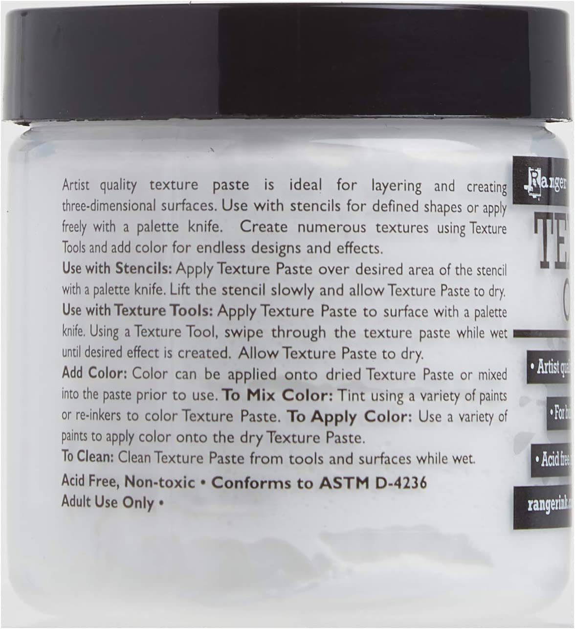 Ranger Texture Paste, 3.9 fl oz