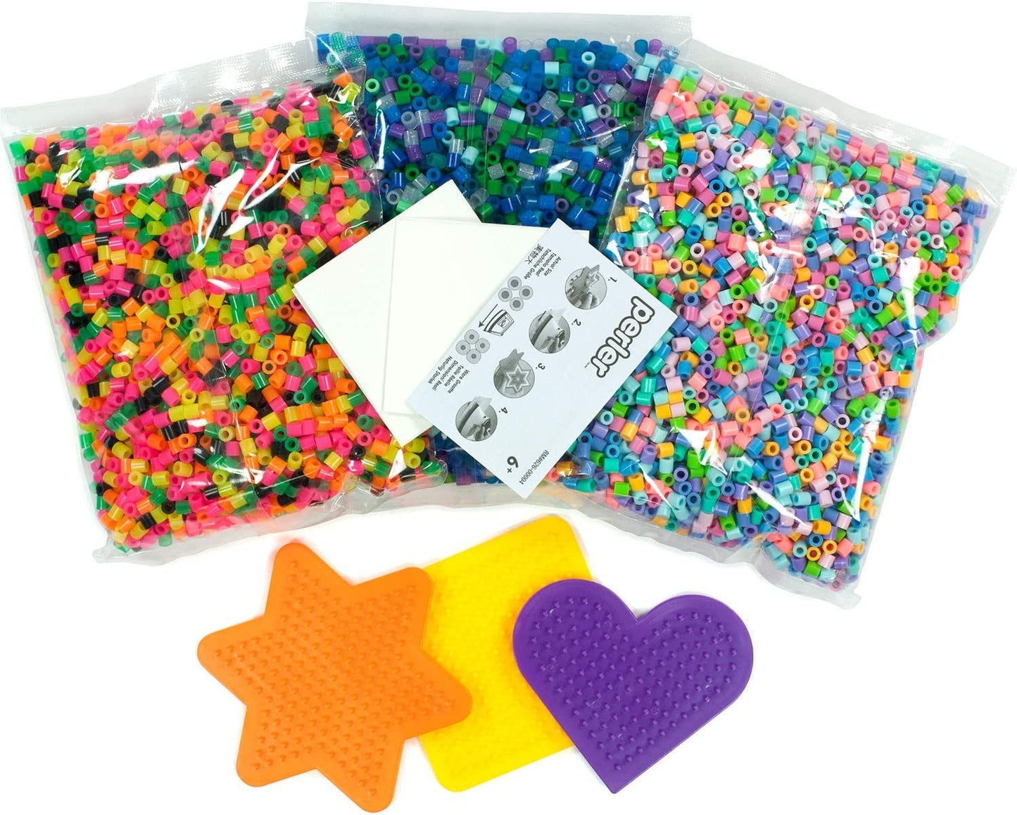 Perler Fuse Activity Bucket for Arts and Crafts, 8500 Beads, One Size, Multicolor