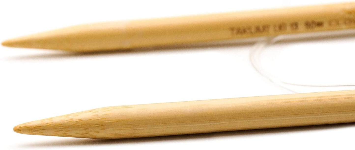 Clover 3016/36-13 Takumi Bamboo Circular 36-Inch Knitting Needles, Size 13