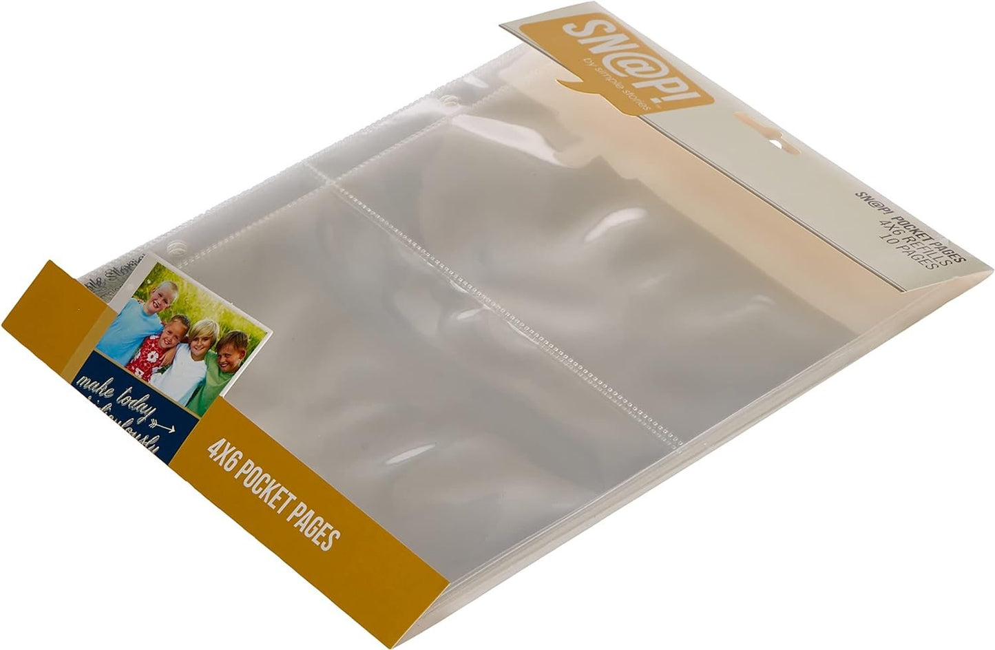 Simple Stories 6x8-inch Page Protectors with (2) 4x6-inch Divided Pockets, 10-Pack