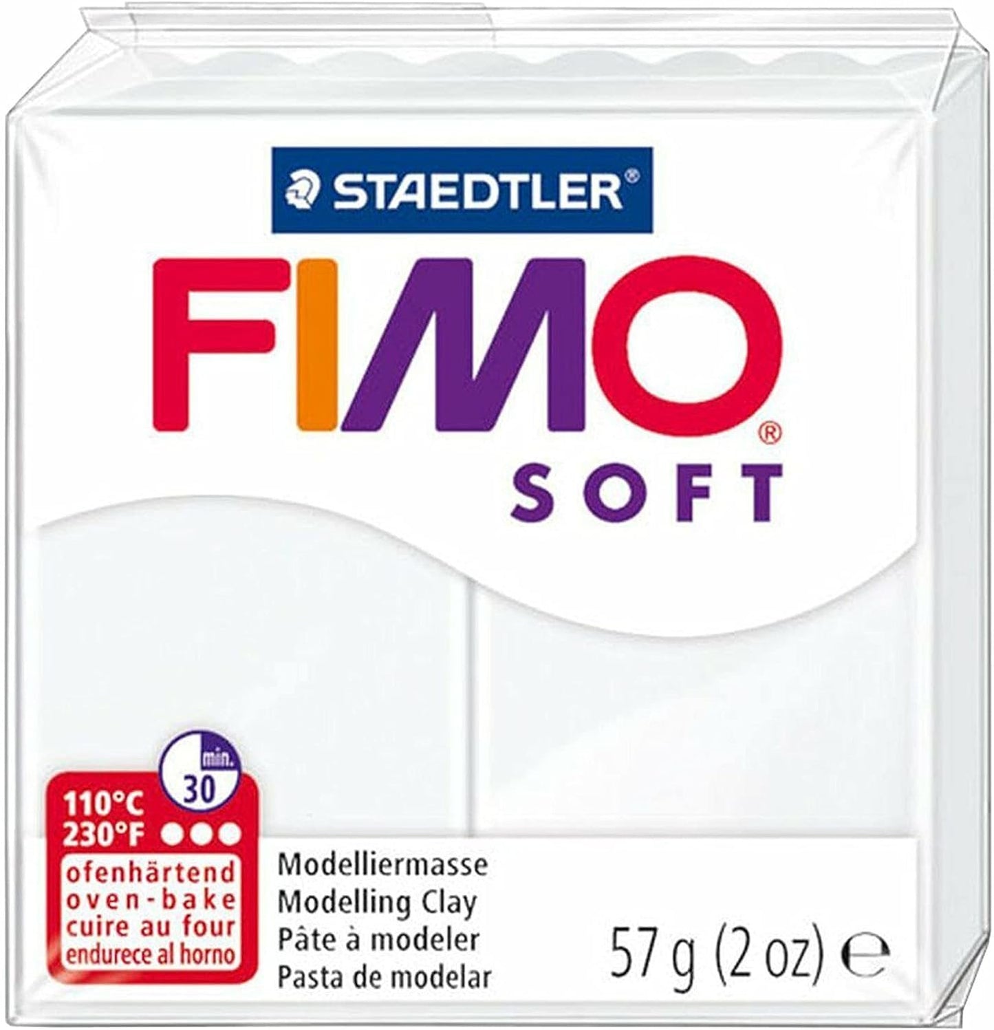 FIMO Soft Polymer Oven Modelling Clay - 57g - Set of 4 - Grey Tones