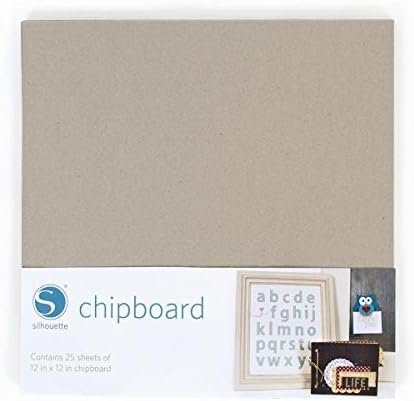 Silhouette Chipboard 12x12 25/Pkg-