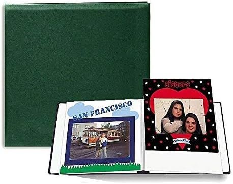 Pioneer Photo Albums Pioneer Leatherette Postbound Album 12-Inch by 12-Inch, Green
